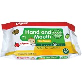 Pigeon 2 in 1 Hand and Mouth Wipes (20 Sheets) 